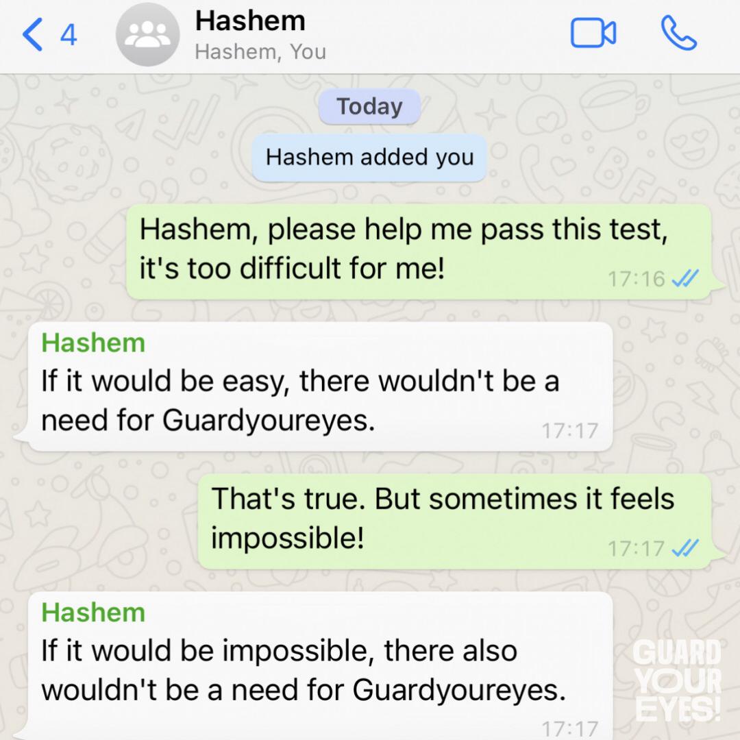 Whatsapp with Hashem